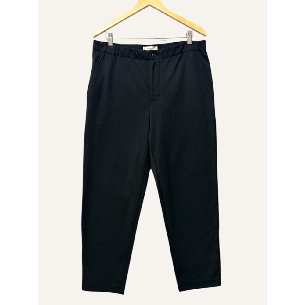 Everlane Dream Pant NWT Size Large Black Ponte Knit Elastic Waist Straight Leg